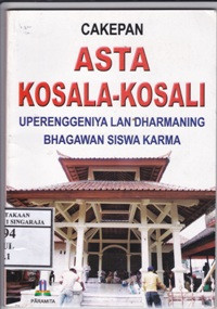 Image of Cakepan Asta Kosala-Kosali