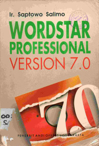 Image of Wordstar Professional Version 7.0