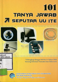 Image of 101 Tanya Jawab Seputar UU ITE