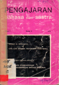 Image of Pengajaran Bahasa dan Sastra